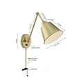 thumbnail image 7 of MIT-A8020-AG Crystorama Lighting Mitchell - 1 Light Wall Mount-Aged Brass Finish, 7 of 7