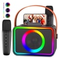thumbnail image 1 of Máquina de karaoke Ultramic portátil Bluetooth con 2 micrófonos y LED, 1 of 7