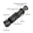 thumbnail image 5 of Flashlight,DFITO 4PCS Tactical Torch, IPX6 Waterproof Torch, Super Bright LED, Scalable, Pocket Size Small LED Torch Suitable for Hiking/Camping/Emergency, Black, ZJ08, 5 of 12