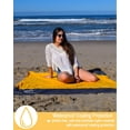 thumbnail image 3 of Manta de playa ECCOSOPHY, impermeable, compacta, 152 x 140 cm, color naranja, 3 of 6