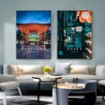thumbnail image 5 of Póster con impresión en lienzo HD de paisaje pop de ciudad de Kioto, arte de pared retro moderno, pintura decorativa para el hogar, la sala de estar y el dormitorio, 5 of 5