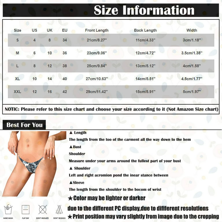 Knosfe Cute Underwear for Women Plus Size String Seamless Sexy 4th of July  Womens Thongs Soft No Show Low Waisted Ladies Panties Plus Size Orange M