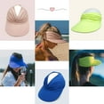thumbnail image 2 of Vorkoi Sun Hats for Women UV Protection Sun Visor Wide Brim Summer Hats with Ponytail, 2 of 6