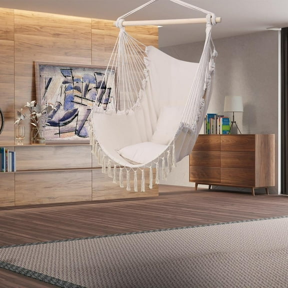 New Chair Hanging Rope Swing Hammock Outdoor Porch Patio Yard Seat Mul Colors