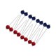 thumbnail image 5 of 8 piezas Ladders Golf Balls Reemplazo de Dia 165 In, actividades de juego de golf en interiores o al aire libre, pelotas de juego de lanzamiento de Rojo y azul, 5 of 8