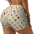thumbnail image 2 of Qekee Heart Polka Dot Women Workout Shorts, Sports shorts, Scrunch Butt Lifting Gym Shorts, Breathable Soft - X-Large, 2 of 9