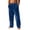 Blue, variant on Men's Velvet Plush Warm Pajama Pants Fluffy Soft Sleepwear Solid Color Homewear Yellow XL