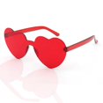thumbnail image 1 of Gafas de sol Trend Heart Love, gafas sin montura para hombres y mujeres, gafas de sol deslumbrantes de color gelatina, 1 of 6