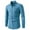 bleu, variante sur breaise Chemises pour Hommes Offres des Fêtes Décontractées Unies Mode Chemise à Manches Longues Boutonnée Col Rabattu Coupe Ajustée en Chemise Ondulée Bal de Promo Mariage Fête Chemises Brillantes Bleu P Livraison Gratuite Canada