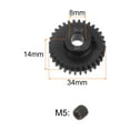 thumbnail image 2 of Mod 1 32T Pinion Gear 8mm Bore Hardened Steel Motor Rack Spur Gear for RC Car Truck Gear Drive, 2 of 6