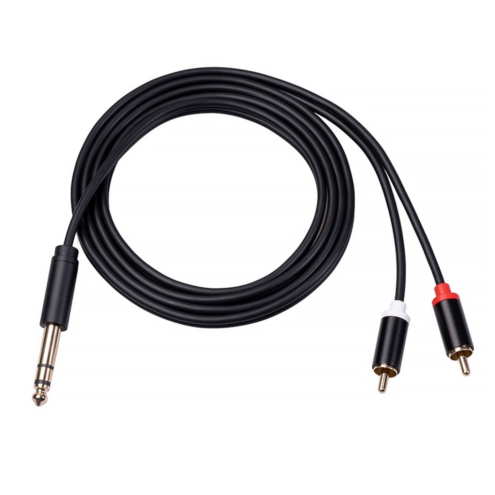 Cable Audio RCA Macho-macho 1 Pie (30cm) Rojo Chapado En Oro - Para Conectar Equipos De Sonido Y TV