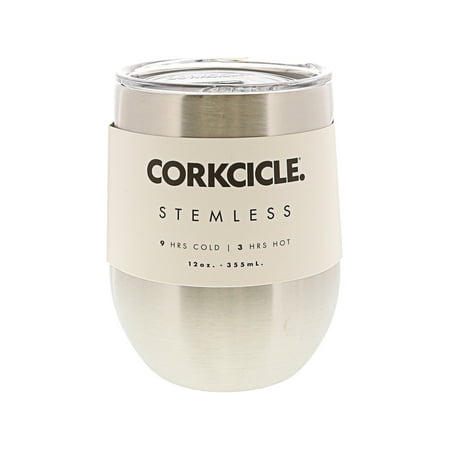 - Corkcicle 12Oz Triple-Insulated Stemless Glass Tumbler 2312BS