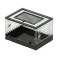 thumbnail image 2 of Acuario plegable transparente para reptiles, lagartos, hábitat, caja ventilada, tanque de cría portátil Negro, 2 of 9
