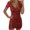 Red*, variant on RUTAYY Women's Dress Sequins V-Neck Short Sleeve Slim Fit Party Comfortable Breathable Daily Wear Travel Vacation Dresses
