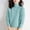 Mint Green, variant on Itsame Pullover Sweater Women Loose High Neck Sweaters Long Sleeve Solid Color Relaxed Sweatertop Blue Size L