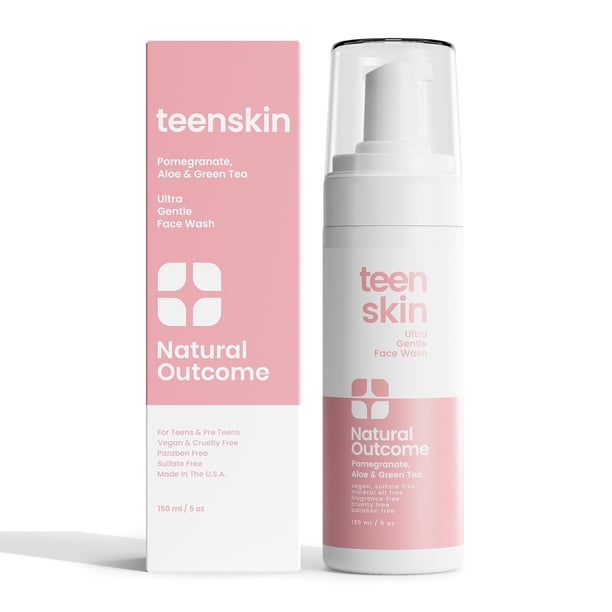 Gel Facial Natural Outcome para Teen Skin, Ultra Suave, 150 ml