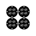 thumbnail image 1 of 4pcs Stainless Steel Universal 360 Degree Rotation Pulley Self Adhesive Caster Mini Swivel Wheels For Furniture Storage Box ,Superior Material, 1 of 7