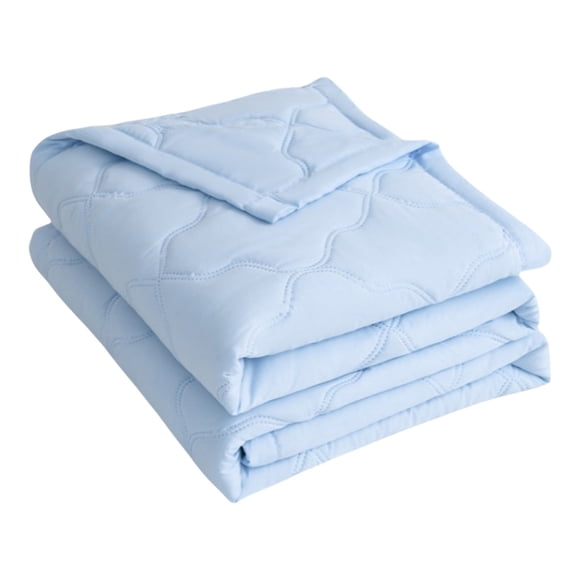Cooling Comforter Queen Size, Cooling Blankets for Hot Sleepers and Night Sweats, Summer Comforter for Queen Size Bed, Breathable Soft Lightweight Silk Smooth (Blue) 59.05x78.74"
