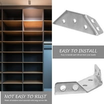 NICEXMAS 10Pcs Stainless Steel Corner Brace Fasteners for Furniture Stable Fixing