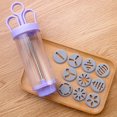 thumbnail image 5 of Chocolate Cream Piping Pen - Multi-Functional Cake Decor Tool, Cookie & Baking Squeezer, Reusable Piping Tube for Frosting & Cream, Easy-to-Use Pastry Decor Gadget for Holiday Baking, Purple, 5 of 6