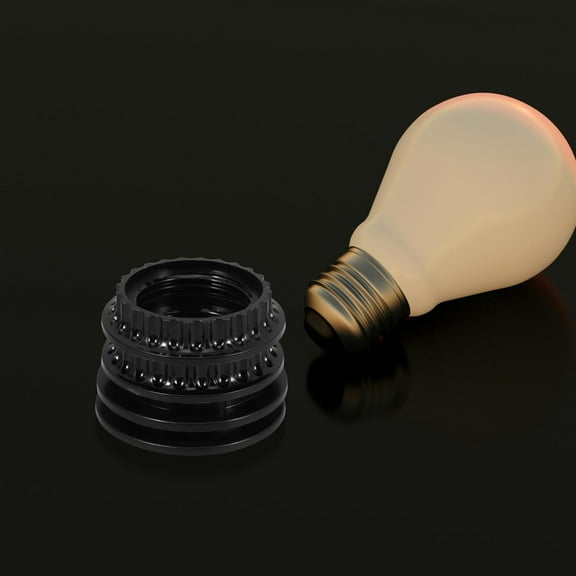 OATIPHO 4pcs Light Socket Shade Rings Black PP Light Lamp Base for Floor Lamps