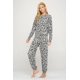 thumbnail image 1 of Pants Loungwear Jogger Gris Leopardo Afelpado Talla Mediano , ,Miley+Molly Miley+Molly M5689ST, 1 of 2