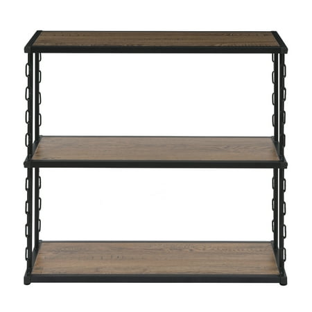 OneSpace - Folsom Ridge 3-Shelf Bookcase - Brown