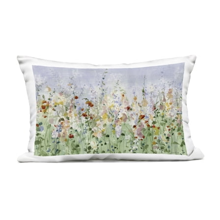 Stupell Industries Wild And Free Meadow Outdoor Printed Pillow design by Danhui Nai, 14 x 7 x 20