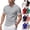#02 Light Gray, variant on Cotton Short Sleeve Polo Shirts for Men 3 Button Slim Fit Golf T Shirts Wrinkle Resistant Breathable Moisture Wicking Business Casual Wear Tops , #02 Royal Blue, XXL