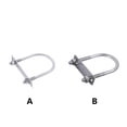 thumbnail image 4 of Riwesomey Pernos de abrazadera en forma de U de acero inoxidable M8, pernos en U, accesorios de mantenimiento de vehículos profesionales, trabajo en la Herramientas y ferretería M8x27x54 Riwesomey TO010536-01, 4 of 6