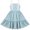 Blue, variant on Girls Dress White Black Plaid 1950s Vintage Strap Sleeveless Casual 5 Years