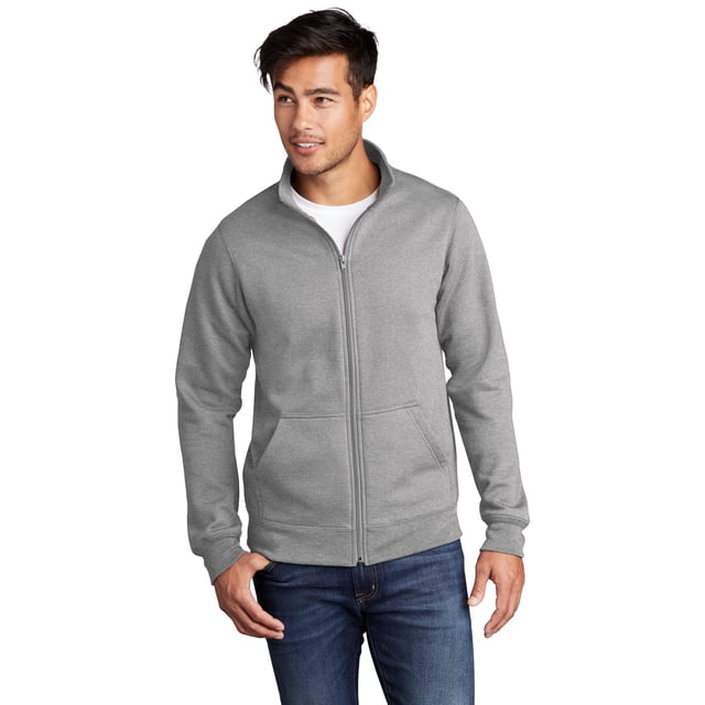 Port & Company Men's Core Fleece Cadet FullZip SweaT-Shirt PC78FZ