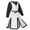 White, variant on IAJDKMEK Men Medieval Knight Halloween Costume Set for Stage Performance Role Play