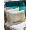 thumbnail image 4 of Outdoor Pillows Waterproof, Yellow Ombre Bedding Throw Pillows with Insert for Couch Sofa Bed, Modern Abstract Gradient Minimalist Art 12x20 Inch Pillowcases Decorative Camping Patio Pillow Set of 2, 4 of 8