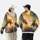 thumbnail image 4 of Balery Castle Red Green Sky Dragon Sudadera ligera de manga larga con capucha y protección solar UPF 50+ para hombre y mujer, ideal para pesca y running-Medium, 4 of 7