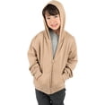 thumbnail image 3 of Leveret Kids & Toddler Boys Girls Sweatshirt Hoodie Jacket Variety of Colors (Size 2-14 Years) (Beige, 8 Years), 3 of 4
