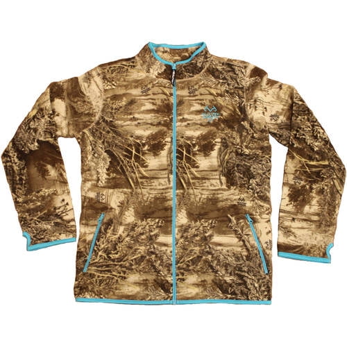 Women's Fleece Camo Full Zip Jacket by