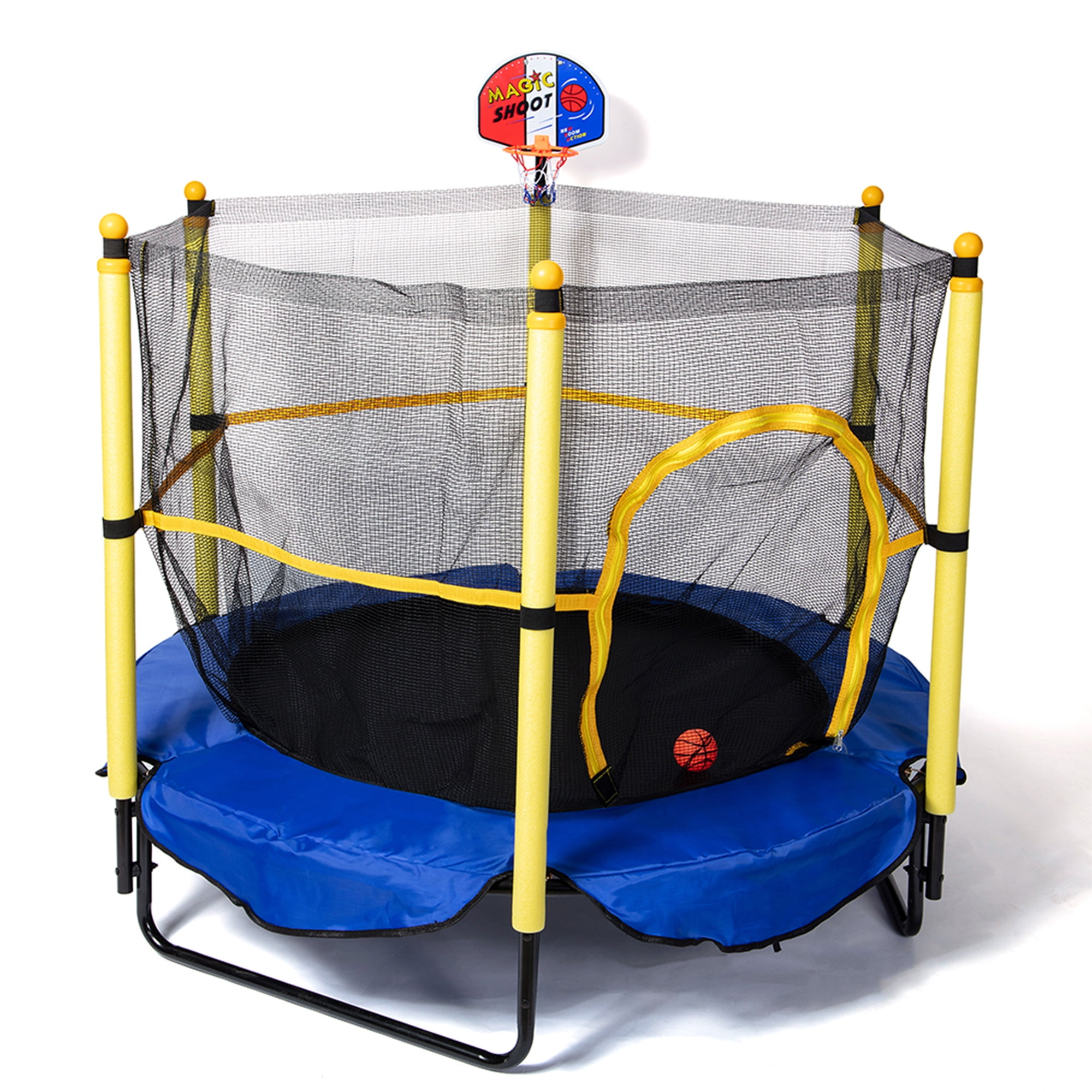Kids Trampoline with Safety Enclosure Net ,Trampoline Outdoor Parent