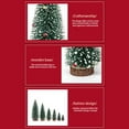 thumbnail image 4 of Wosthever árbol de Navidad atmósferas temáticas en miniatura decoración de Navidad artesanía de plástico adorno de planta accesorio de Kits de decoración para fiestas 15cm Wosthever HA065040-02, 4 of 6