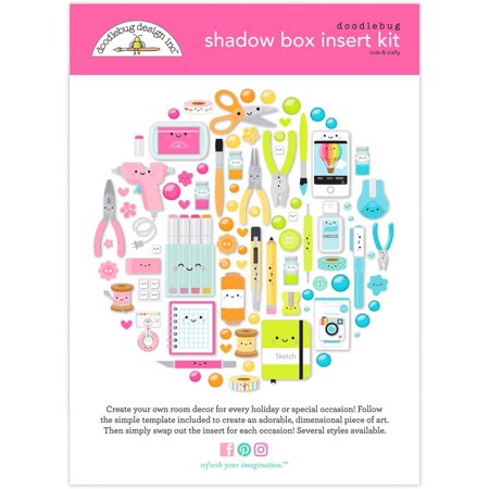 UPC: 0842715077300 | Cute & Crafty Shadowbox Insert Kit – Doodlebug
