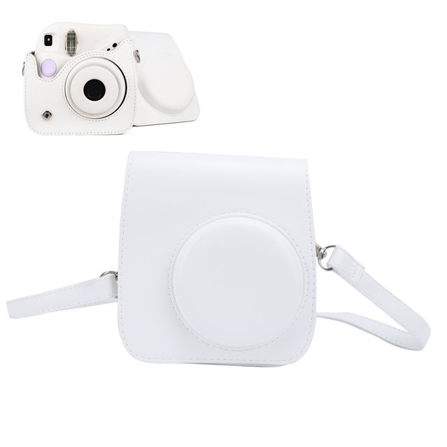 Adjustable Shoulder Strap PU Leather Camera Case With Detachable Cover, ForMini 7+ Camera