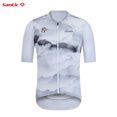 thumbnail image 4 of Santic Cycling Jerseys - Maillot de ciclismo de verano para hombre, manga corta, para ciclismo de carretera, protección solar, transpirable, secado rápido, 4 of 4