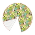 thumbnail image 2 of KLL Cartoon Panda And Leaf Christmas Tree Skirt 30" ,Party Decorations Farmhouse for Christmas Decorations Holiday Party, 2 of 6
