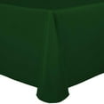thumbnail image 1 of Ultimate Textile (2 Pack) 54 x 96-Inch Oval Polyester Linen Tablecloth - for Home Dining Tables, Hunter Green, 1 of 3