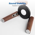 thumbnail image 4 of GGMM Real Wood Stand for HomePod Mini, Wooden Holder Tripod with Metal Frame, Anti-Slip Silicone Pad Protection for HomePod Mini Speaker, Walnut Wood, 4 of 7