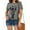 Gray, variant on Giraffe Print Graphic Short Sleeve T-Shirt Plus Size Women Tops