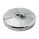 thumbnail image 2 of Accesorios prácticos de aleación de tapa de gas para tanque de combustible Plata de huella digital Baoblaze Cubierta de gas del tanque de combustible, 2 of 6