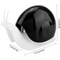 thumbnail image 4 of Dispensador de jabón líquido con forma de caracol estilo encimera Dispensadores de loción de encimera Bomba de botella Bomba Accesorios de baño de cocina para el hogar (120 ml) (Negro) JFHHH pequeña, 4 of 5