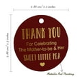 thumbnail image 6 of Inkdotpot Pack Of 50 Real Gold Foil Paper Tags Thank You For Celebrating The Mother To Be Baby Shower Favor Hang Tags, 6 of 7