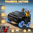 thumbnail image 4 of UBesGoo 24V 2 Seater Kids Ride on Car, Licensed Chevrolet Colorado Battery Powered Ride on Toys Truck with Remote Control, Black, 4 of 7